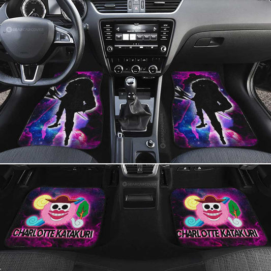 Charlotte Katakuri Car Floor Mats Custom One Piece Anime Silhouette Style - Gearcarcover - 2