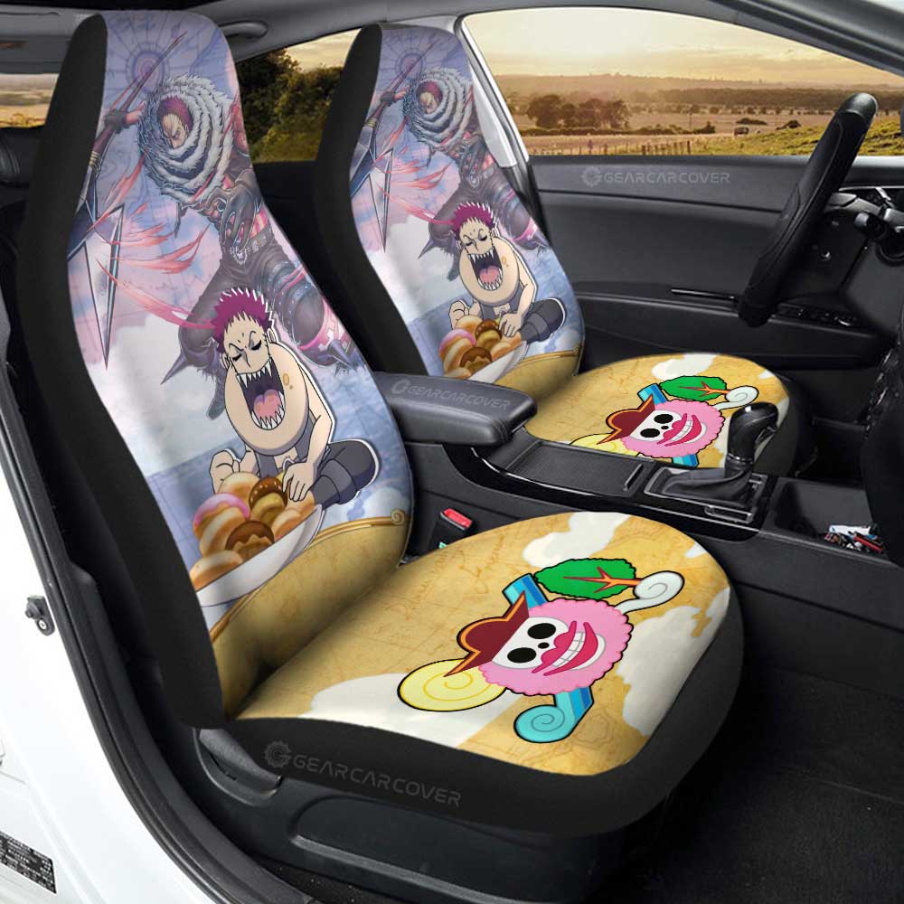 Charlotte Katakuri Car Seat Covers Custom One Piece Map Car Accessories For Anime Fans - Gearcarcover - 1