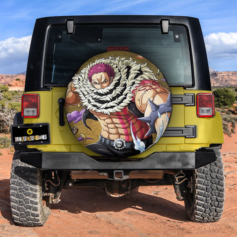 Charlotte Katakuri Spare Tire Cover Custom One Piece Anime Car Accessoriess - Gearcarcover - 3