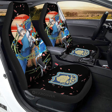 Charlotte Roselei Car Seat Covers Custom Black Clover Anime Car Accessories - Gearcarcover - 1