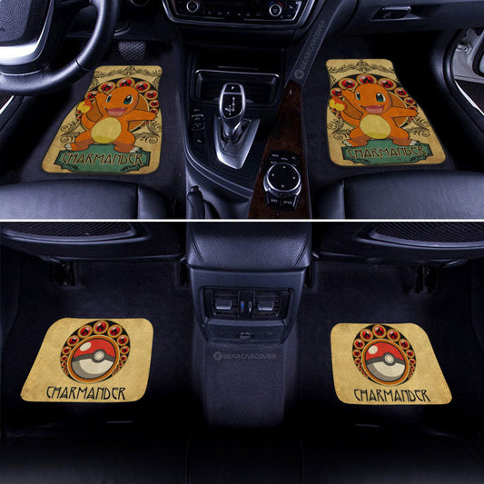 Charmander Car Floor Mats Custom Car Interior Accessories - Gearcarcover - 2