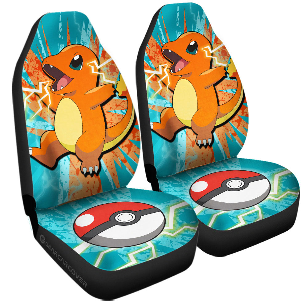 Charmander Car Seat Covers Custom Car Accessories For Fans - Gearcarcover - 3