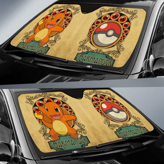 Charmander Car Sunshade Custom Car Interior Accessories - Gearcarcover - 2