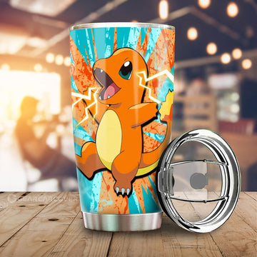 Charmander Tumbler Cup Custom Car Interior Accessories - Gearcarcover - 1