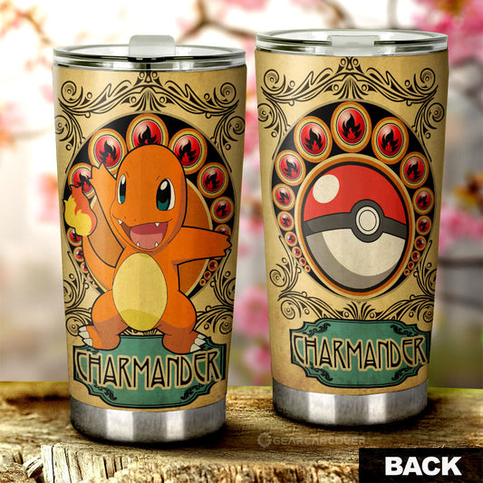 Charmander Tumbler Cup Custom Car Interior Accessories - Gearcarcover - 2