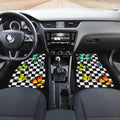 Checkerboard Butterfly Car Floor Mats Custom Colorful Car Accessories - Gearcarcover - 4