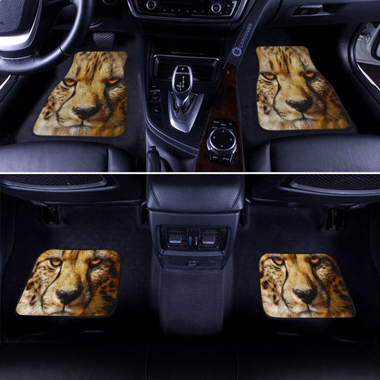 Cheetah Car Floor Mats Custom Wild Animal Car Interior Accessories - Gearcarcover - 2