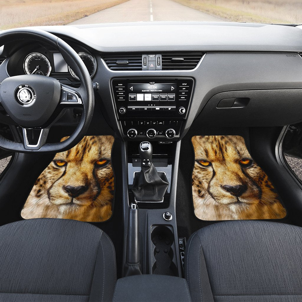 Cheetah Car Floor Mats Custom Wild Animal Car Interior Accessories - Gearcarcover - 3