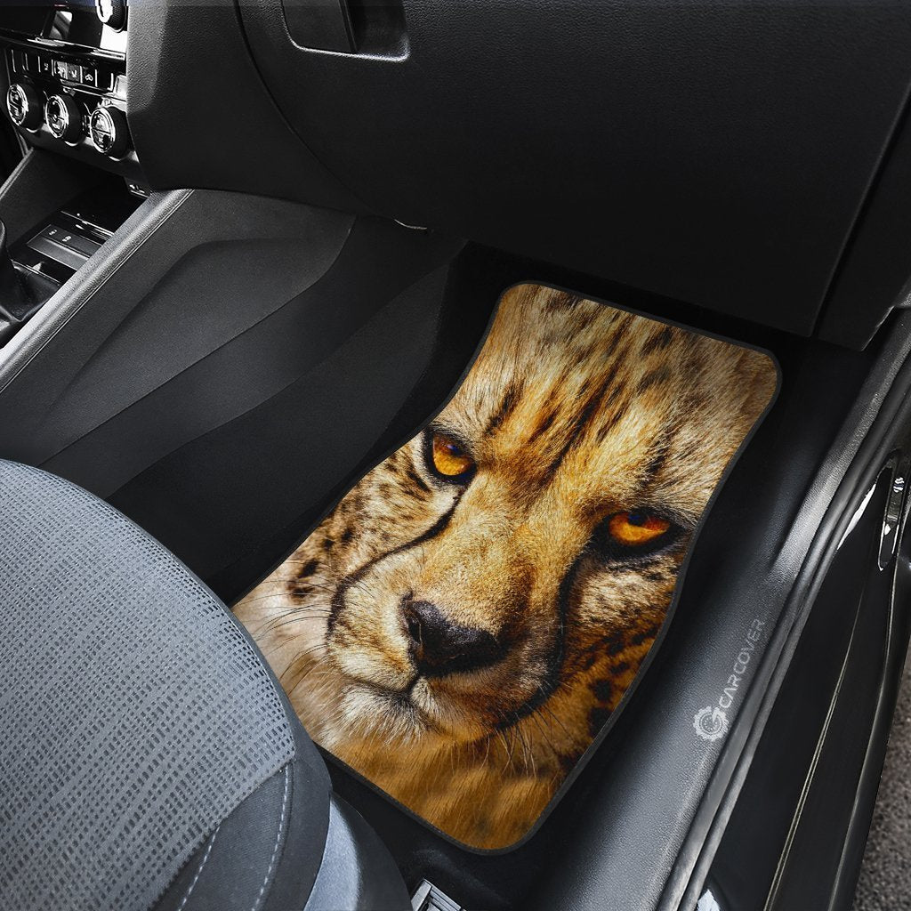 Cheetah Car Floor Mats Custom Wild Animal Car Interior Accessories - Gearcarcover - 4