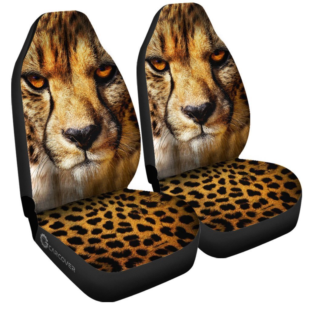 Cheetah Car Seat Covers Custom Wild Animal Car Interior Accessories - Gearcarcover - 4