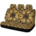 Cheetah Leopard Sunflower Car Back Seat Cover Custom Car Decoration - Gearcarcover - 1