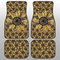 Cheetah Leopard Sunflower Car Floor Mats Custom Car Decoration - Gearcarcover - 2