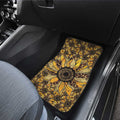 Cheetah Leopard Sunflower Car Floor Mats Custom Car Decoration - Gearcarcover - 4