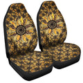 Cheetah Leopard Sunflower Car Seat Covers Custom Car Decoration - Gearcarcover - 3