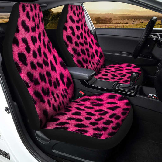 Cheetah Pink Car Seat Covers Custom Skin Printed Car Accessories - Gearcarcover - 2