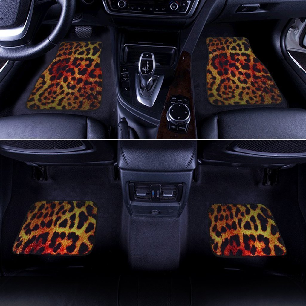 Cheetah Print Car Floor Mats Custom Animal Car Accessories - Gearcarcover - 3