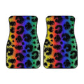 Cheetah Print Car Floor Mats Custom Rainbow Color Car Accessories - Gearcarcover - 2