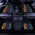 Cheetah Print Car Floor Mats Custom Rainbow Color Car Accessories - Gearcarcover - 3