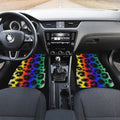 Cheetah Print Car Floor Mats Custom Rainbow Color Car Accessories - Gearcarcover - 4