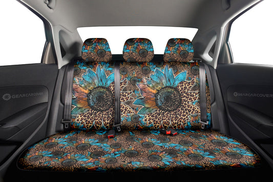 Cheetah Sunflower Car Back Seat Cover Custom Car Accessories - Gearcarcover - 2