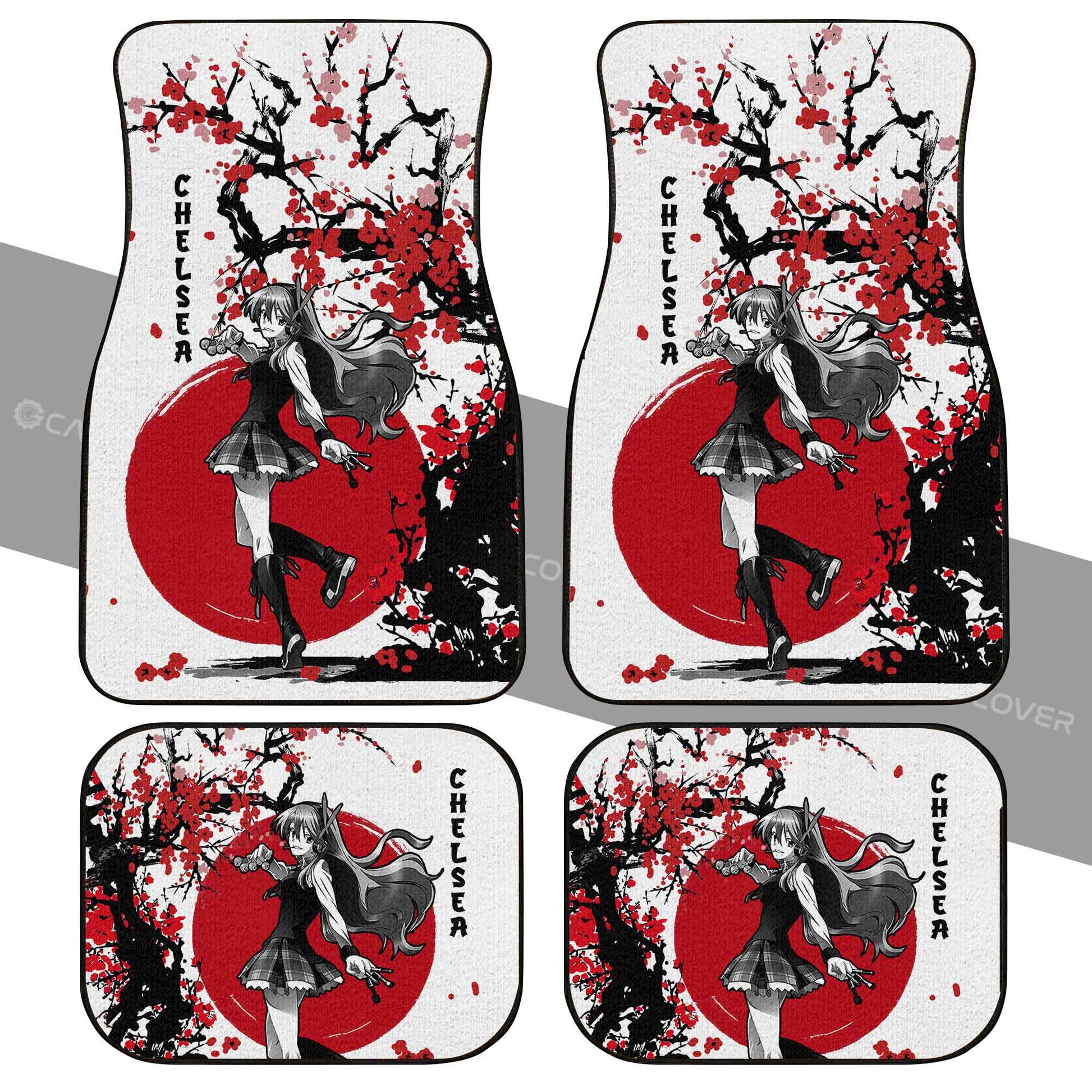 Chelsea Car Floor Mats Custom Akame Ga Kill Anime Car Accessories - Gearcarcover - 2