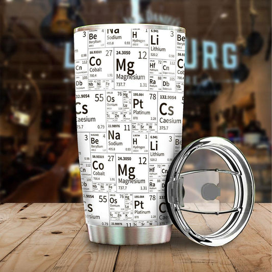 Chemistry Tumbler Stainless Steel Pattern - Gearcarcover - 2