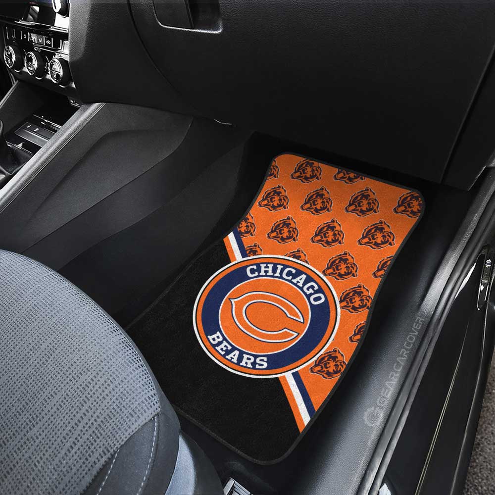 Chicago Bears Car Floor Mats Custom Car Accessories For Fans - Gearcarcover - 3