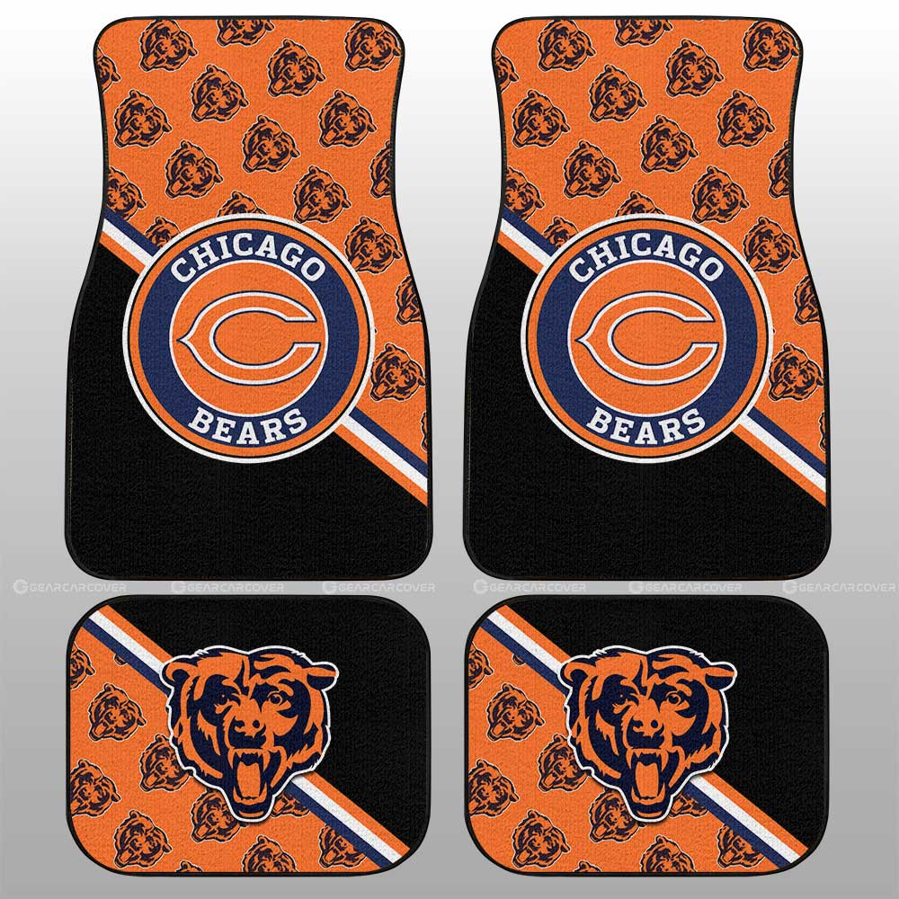 Chicago Bears Car Floor Mats Custom Car Accessories For Fans - Gearcarcover - 1