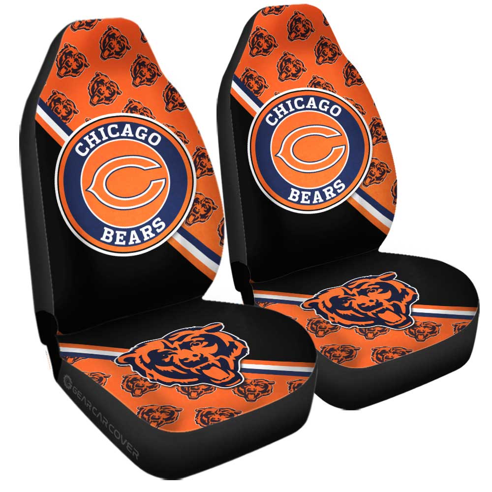 Chicago Bears Car Seat Covers Custom Car Accessories For Fans - Gearcarcover - 3