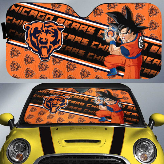 Chicago Bears Car Sunshade Custom Car Decorations For Fans - Gearcarcover - 1