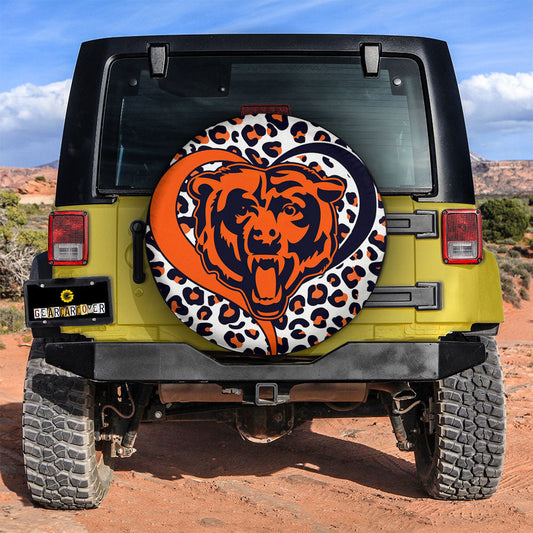 Chicago Bears Spare Tire Cover Custom For Fans - Gearcarcover - 2