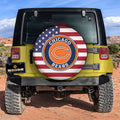 Chicago Bears Spare Tire Covers Custom US Flag Style - Gearcarcover - 2