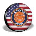 Chicago Bears Spare Tire Covers Custom US Flag Style - Gearcarcover - 3