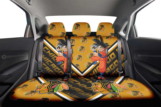 Chicago Blackhawks Car Back Seat Cover Custom Car Decorations For Fans - Gearcarcover - 2