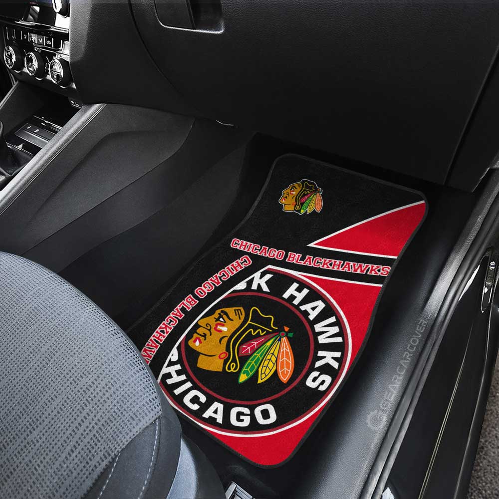 Chicago Blackhawks Car Floor Mats Custom Car Accessories For Fans - Gearcarcover - 3