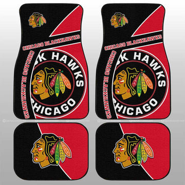 Chicago Blackhawks Car Floor Mats Custom Car Accessories For Fans - Gearcarcover - 1