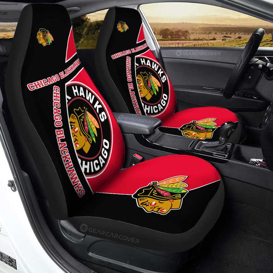 Chicago Blackhawks Car Seat Covers Custom Car Accessories For Fans - Gearcarcover - 1