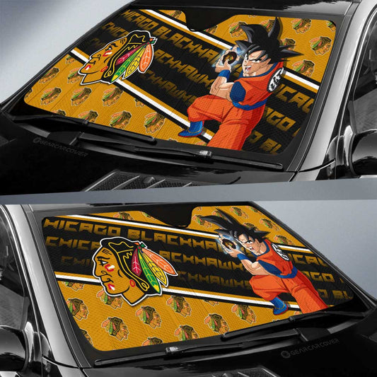 Chicago Blackhawks Car Sunshade Custom Car Decorations For Fans - Gearcarcover - 2