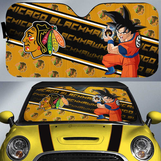 Chicago Blackhawks Car Sunshade Custom Car Decorations For Fans - Gearcarcover - 1