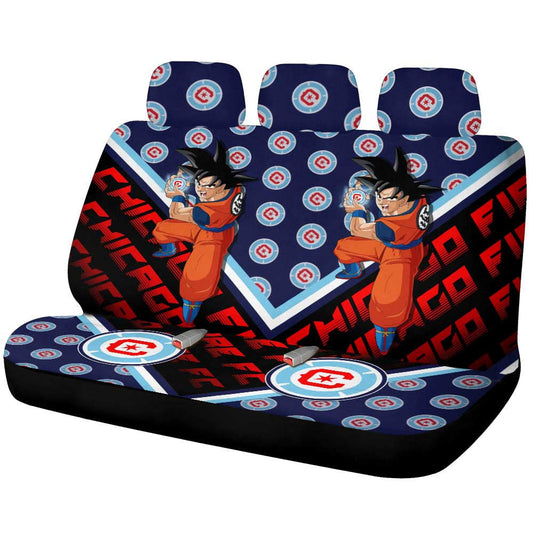 Chicago Fire FC Car Back Seat Covers Custom Car Accessories For Fans - Gearcarcover - 1