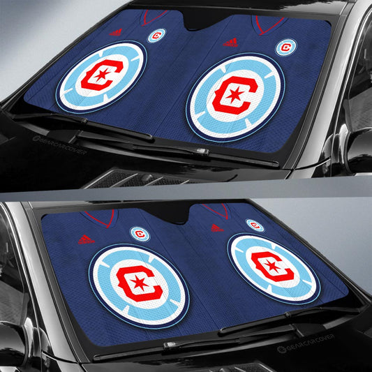 Chicago Fire FC Car Sunshade Custom Car Interior Accessories - Gearcarcover - 2