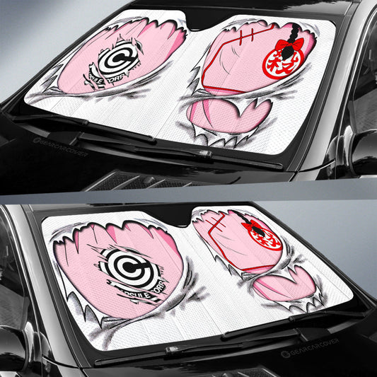 Chichi Uniform Car Sunshade Custom Dragon Ball Anime - Gearcarcover - 2