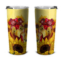 Chicken Sunflower Custom Tumbler Cup - Gearcarcover - 4