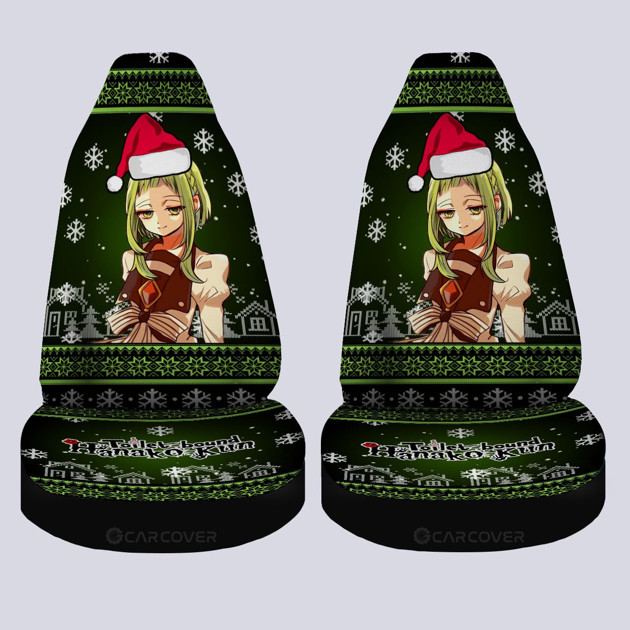 Christmas Anime Toilet-Bound Hanako-kun Sakura Nanamine Car Seat Covers Custom Car Accessories - Gearcarcover - 4