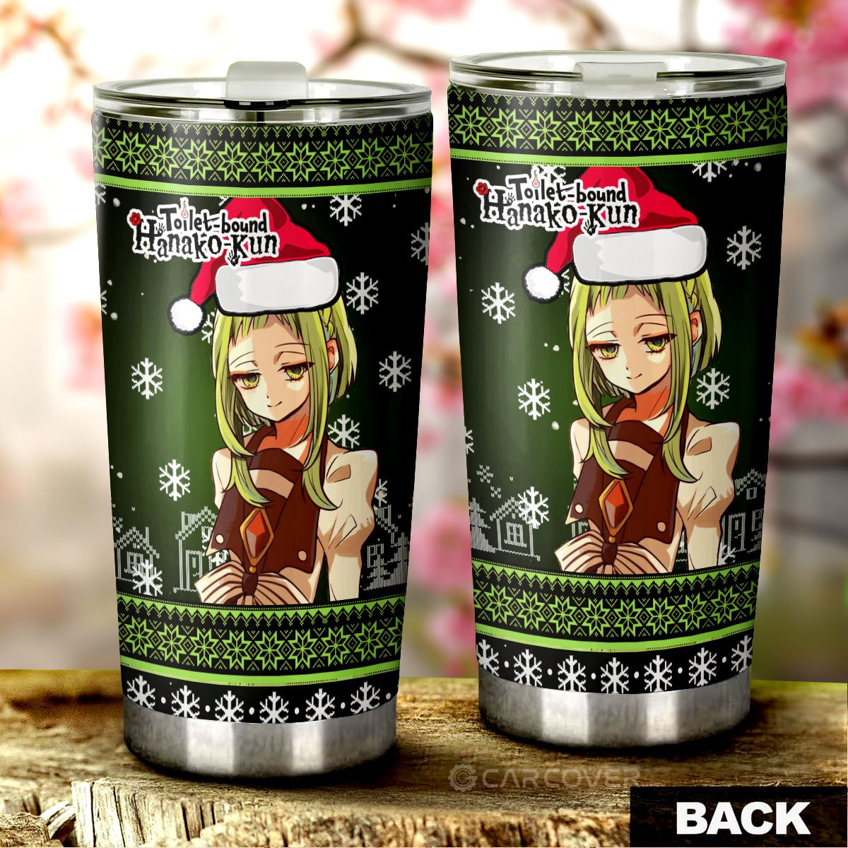 Christmas Anime Toilet-Bound Hanako-kun Sakura Nanamine Tumbler Cup Custom Car Accessories - Gearcarcover - 3