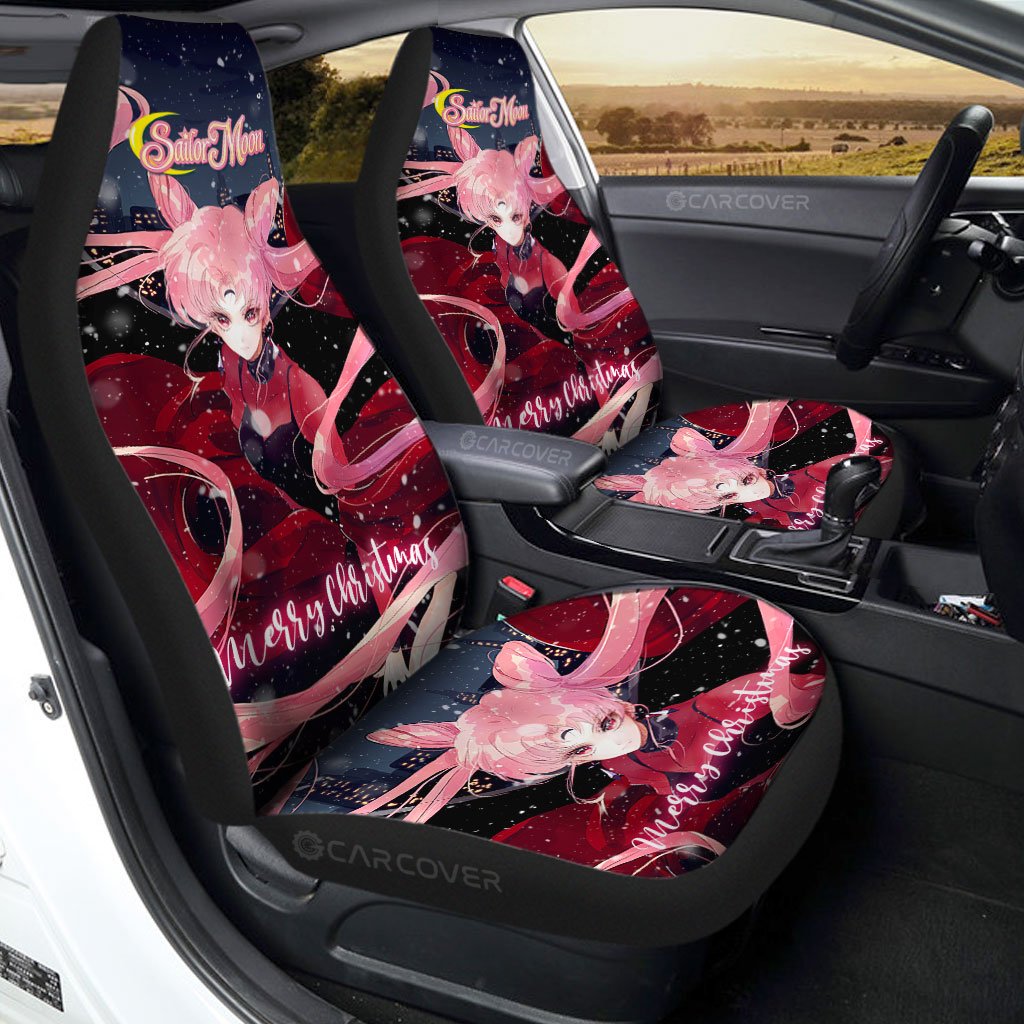 Christmas Black Lady Car Seat Covers Custom Anime Sailor Moon Car Accessories - Gearcarcover - 1
