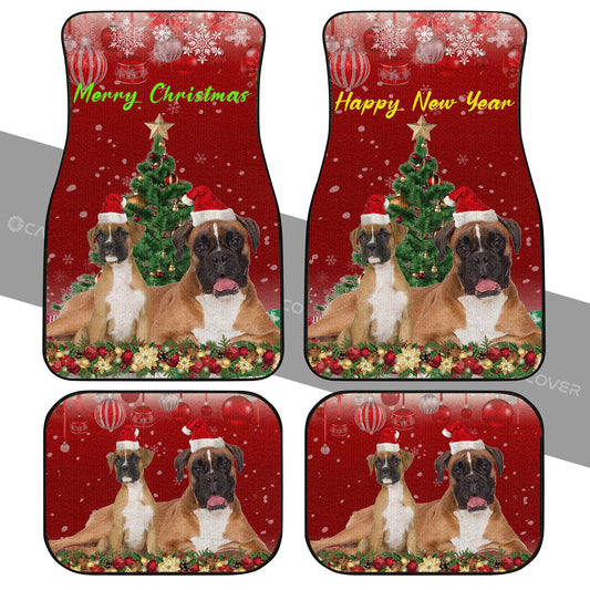 Christmas Boxers Dog Car Floor Mats Custom Car Accessories - Gearcarcover - 2