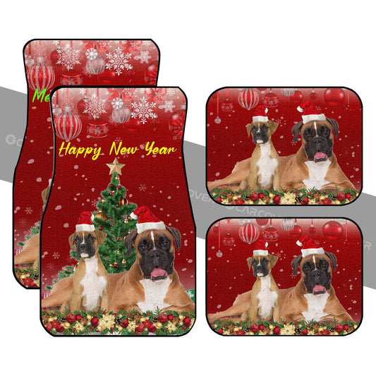 Christmas Boxers Dog Car Floor Mats Custom Car Accessories - Gearcarcover - 1