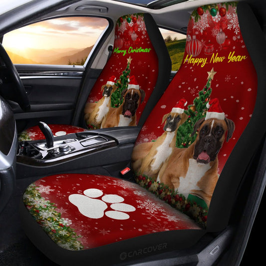 Christmas Boxers Dog Car Seat Covers Custom Car Accessories - Gearcarcover - 2