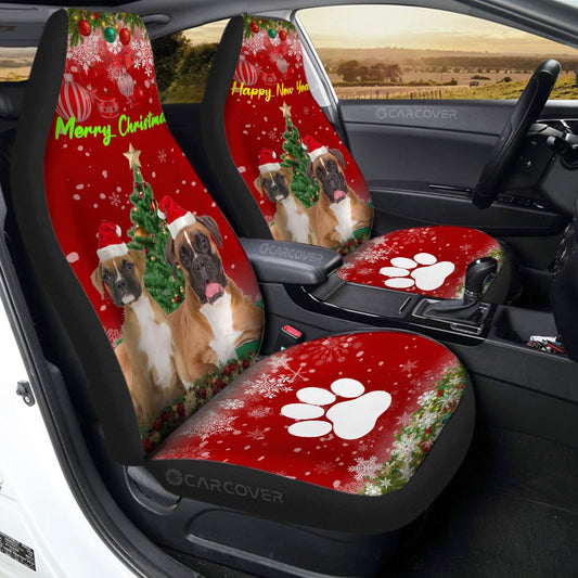 Christmas Boxers Dog Car Seat Covers Custom Car Accessories - Gearcarcover - 1